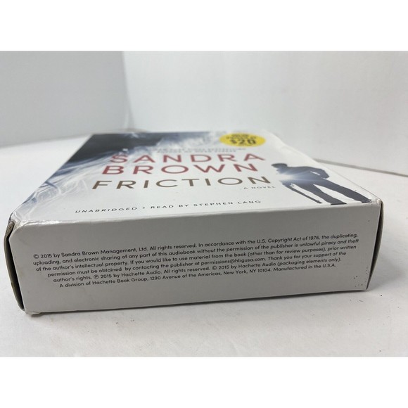 Friction - A Novel By Sandra Brown CD Compact Disc Audiobook New Stephen Lang - Picture 5 of 8